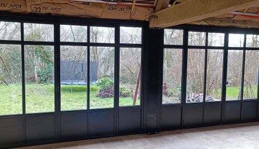 Double verrières en cours de réalisation à SAINTIGNY (28)